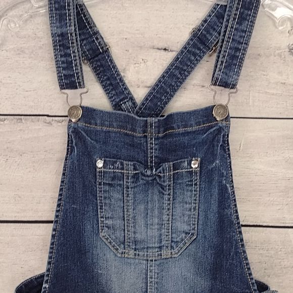 Wallflower Bib Overalls Distressed Cross Back Junior's Sz (see description) - Picture 4 of 12
